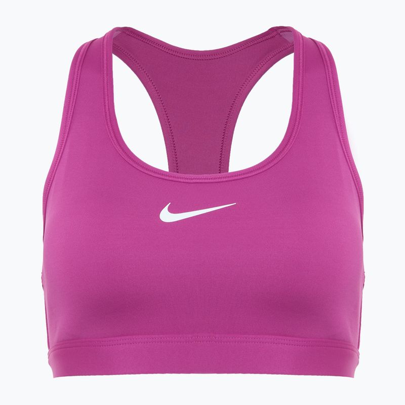 Tréningová podprsenka Nike Swoosh Medium Support hot fuchsia/white