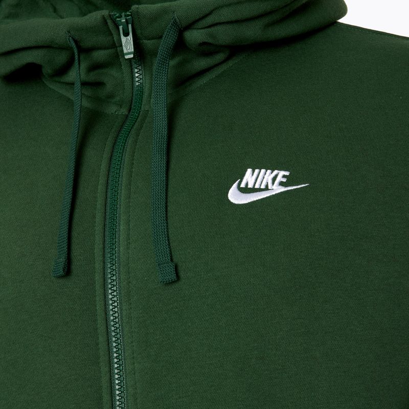 Pánska mikina Nike Sportswear Club Fleece jedľa/jedľa/biela 3