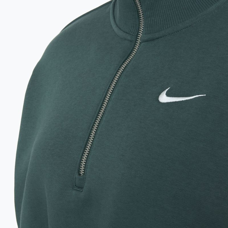 Dámska mikina Nike Sportswear Phoenix Fleece 1/2 Zip Cropped vintage green/sail 3