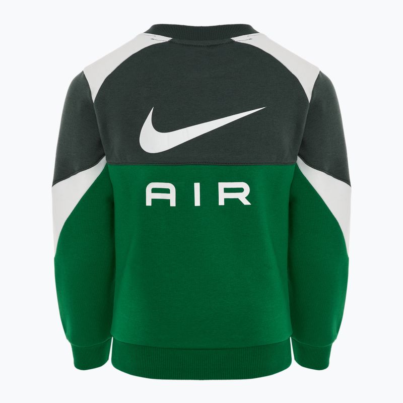 Detská mikina Nike Air Crew malachitová/vintage green/sail/sail 2
