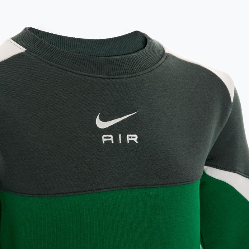 Detská mikina Nike Air Crew malachitová/vintage green/sail/sail 3