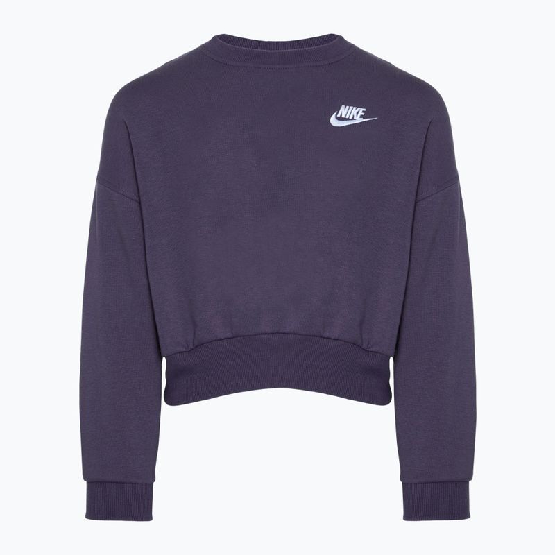 Detská mikina Nike Sportswear Club Fleece dark rozinka / white