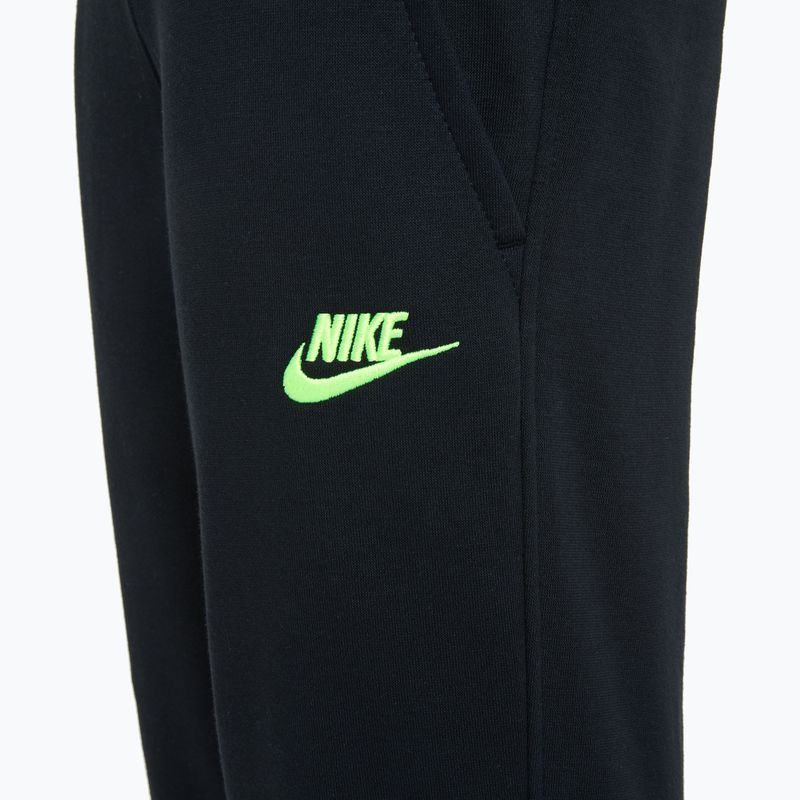 Detské nohavice Nike Sportswear Club Fleece black / volt 3