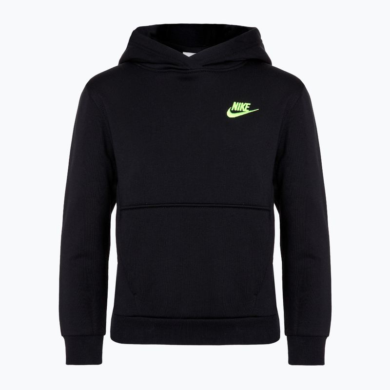 Detská mikina Nike Sportswear Club Fleece black/yellow
