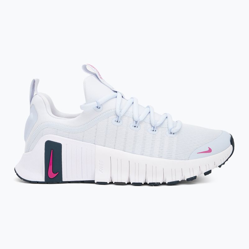 Dámske tréningové topánky Nike Free Metcon 6 grey / armory navy / hot fuchsia 2