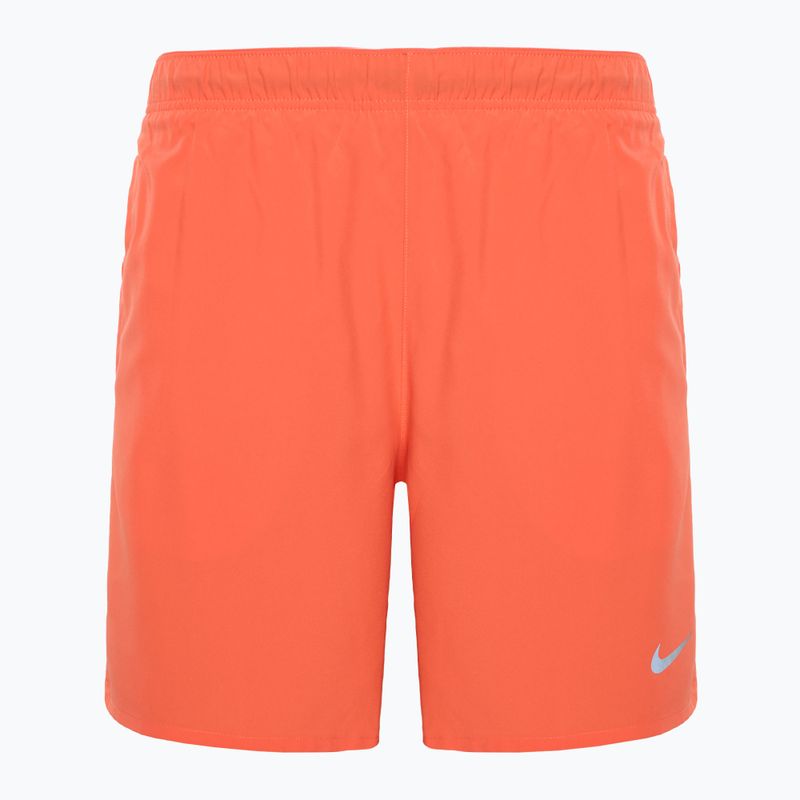 Pánske šortky Nike Dri-Fit Challenger 7" Brief-Lined light wild mango / reflective silver