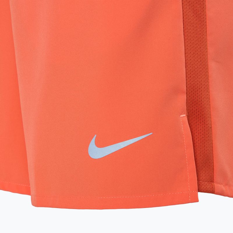 Pánske šortky Nike Dri-Fit Challenger 7" Brief-Lined light wild mango / reflective silver 3