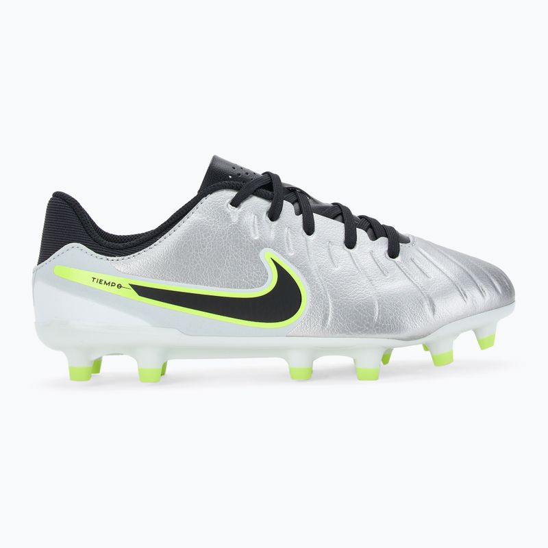 Detské kopačky Nike Tiempo Legend 10 Academy FG/MG metallic silver/volt/black 2