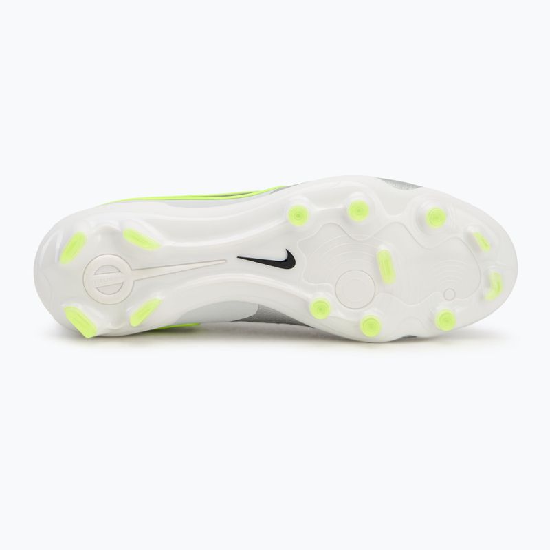 Pánske kopačky Nike Tiempo Legend 10 Pro FG metallic silver/volt/black 4