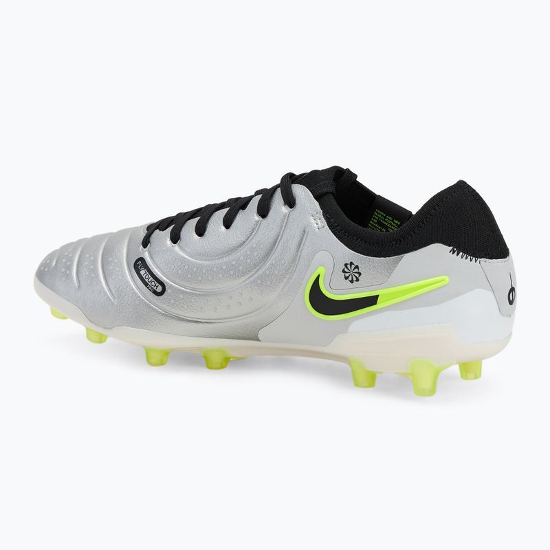 Pánske kopačky Nike Legend 10 Pro Ag-Pro metallic silver/ volt/ black 3