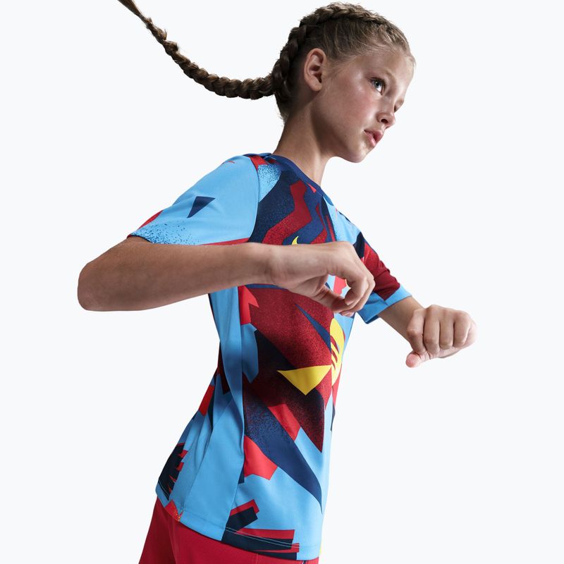 Detský futbalový dres Nike FC Barcelona Academy Pro SE Pre-Match Jr university blue/opti yellow 5