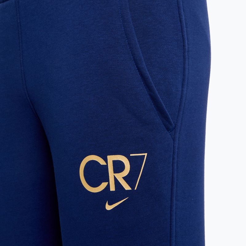 Detské nohavice Nike CR7 Club Fleece modrá prázdna/metalická zlatá 4