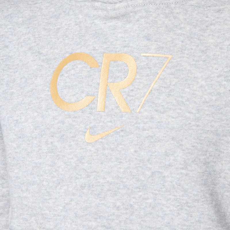 Detská mikina Nike CR7 Club Fleece light smoke grey/heather/metallic gold 3