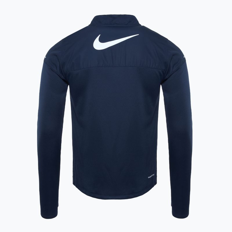 Pánska bežecká mikina Nike Sphere Element Therma-FIT 1/2 Zip obsidiánová 2