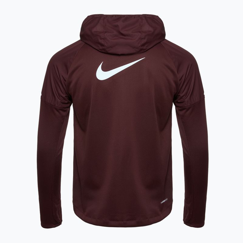 Pánska bežecká bunda Nike Sphere Miler Therma-FIT burgundy crush/burgundy crush 2