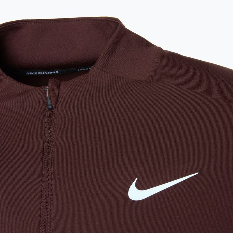 Pánske bežecké tričko s dlhým rukávom Nike Dri-FIT Element 1/2-Zip burgundy crush 3