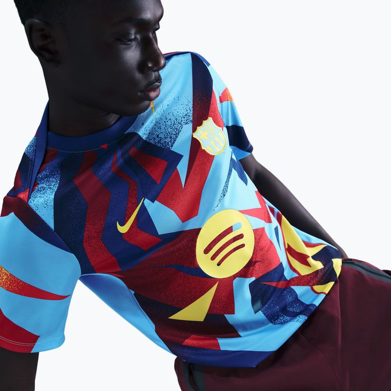 Pánsky futbalový dres Nike FC Barcelona Academy Pro SE Pre-Match university blue/opti yellow 5