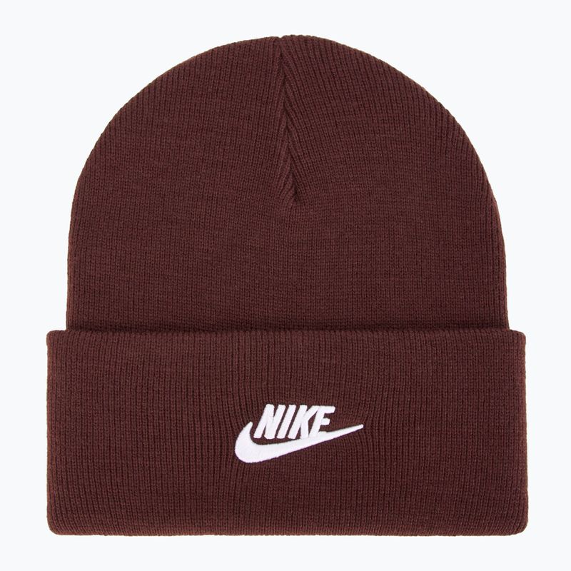 Detská zimná čiapka Nike Peak burgundy crush/white