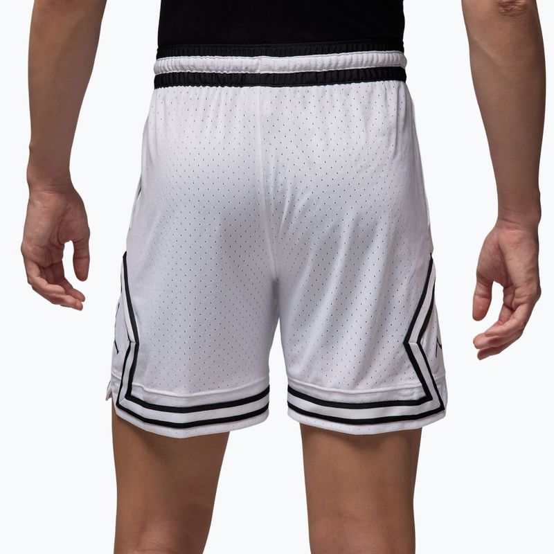 Pánske basketbalové šortky Nike Jordan Mesh Diamond 4" white/black/black 4