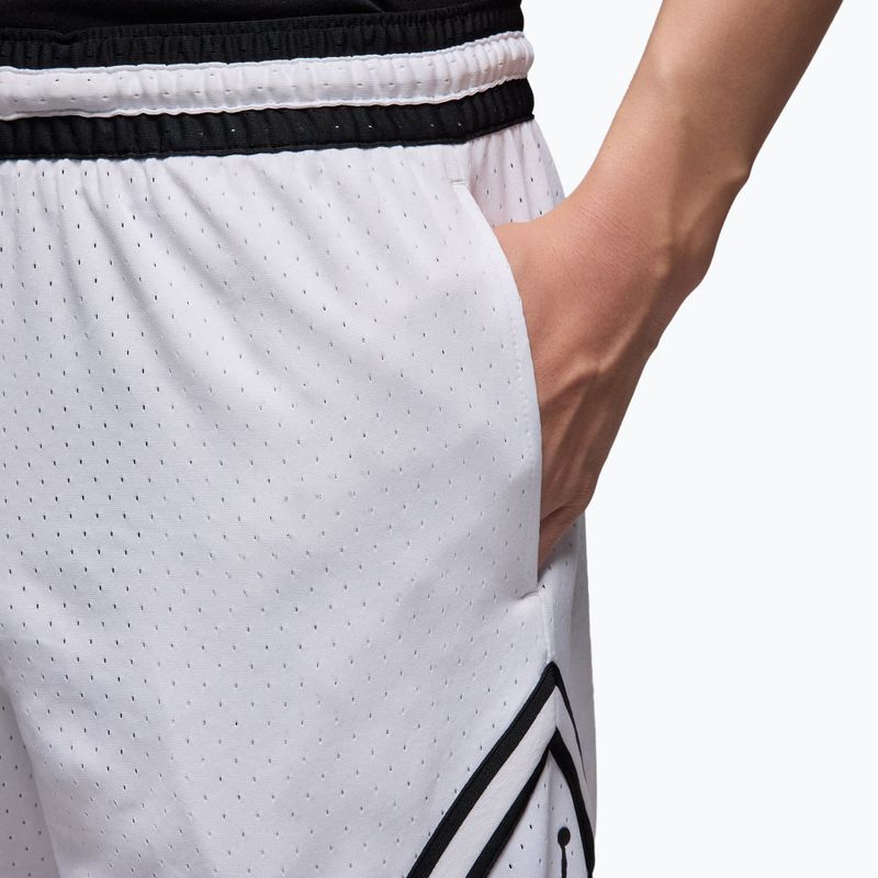 Pánske basketbalové šortky Jordan Mesh Diamond 4" white/black/black 5