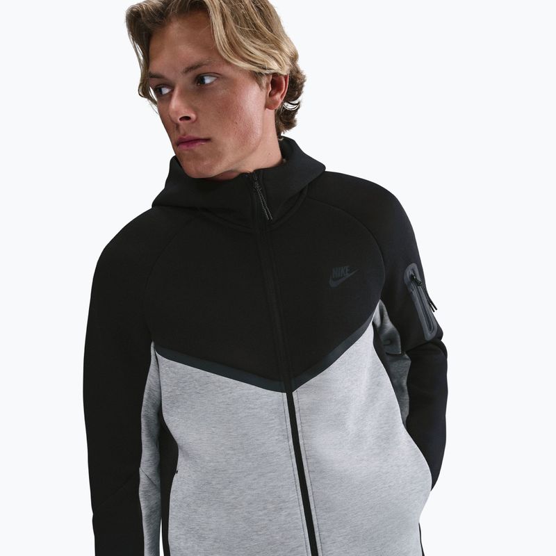 Pánska mikina Nike Tech black/dark grey heather/black 3