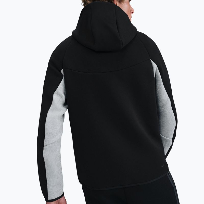 Pánska mikina Nike Tech black/dark grey heather/black 4