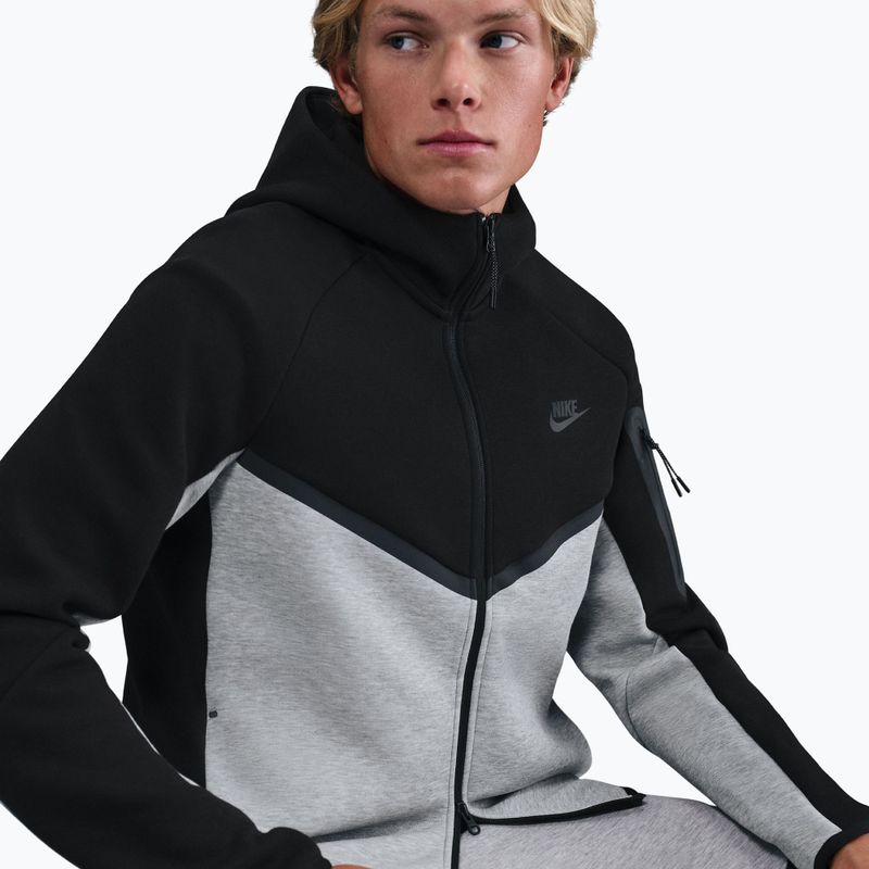 Pánska mikina Nike Tech black/dark grey heather/black 5
