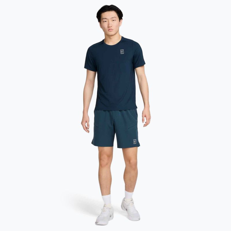 Pánske tenisové tričko Nike Court Dri-Fit Advantage armory navy / white 2