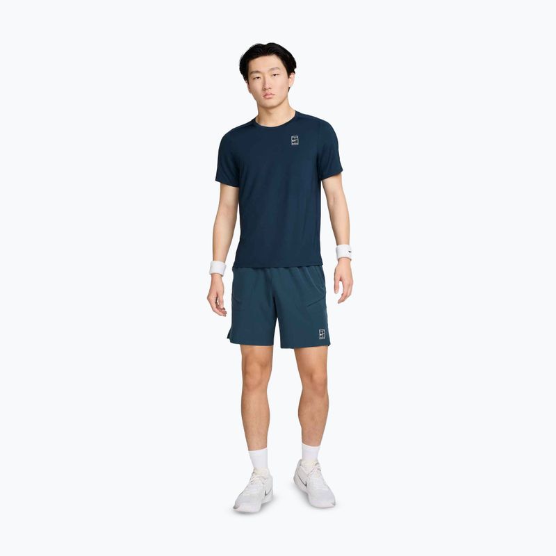 Pánske tenisové šortky Nike Court Dri-Fit Advantage 8" Armory Navy/White 2