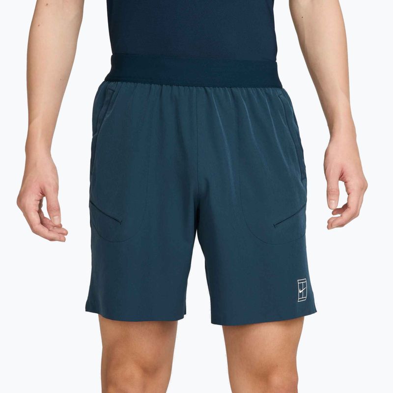 Pánske tenisové šortky Nike Court Dri-Fit Advantage 8" Armory Navy/White 4