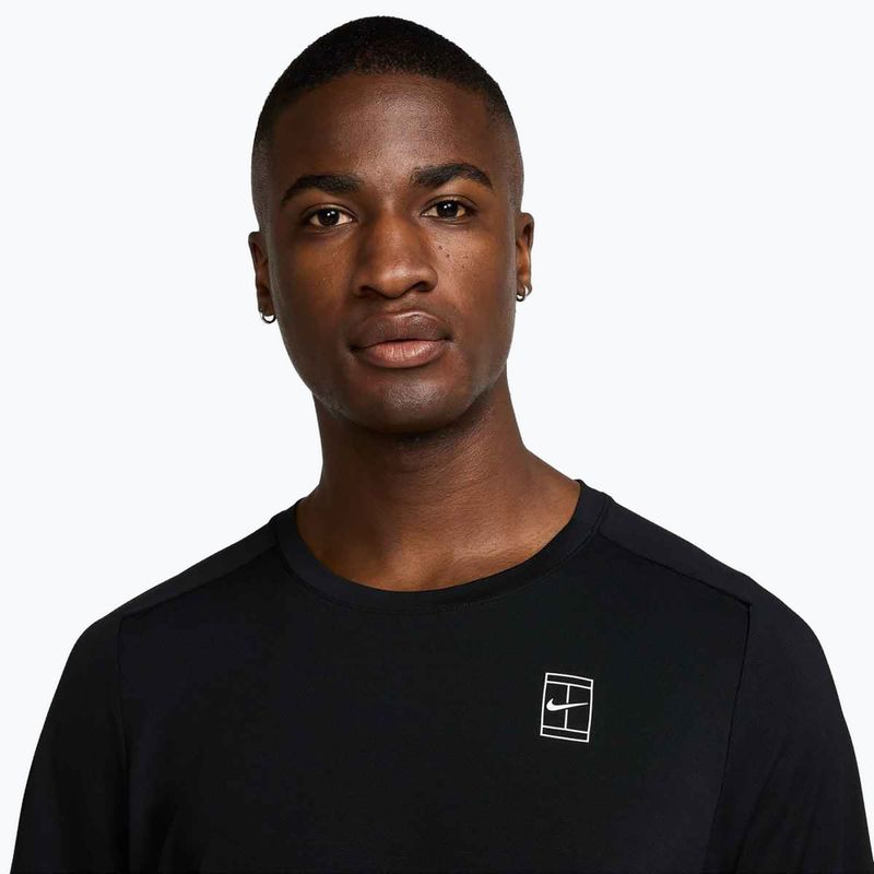 Pánske tenisové tričko Nike Court Dri-Fit Advantage black / white 4