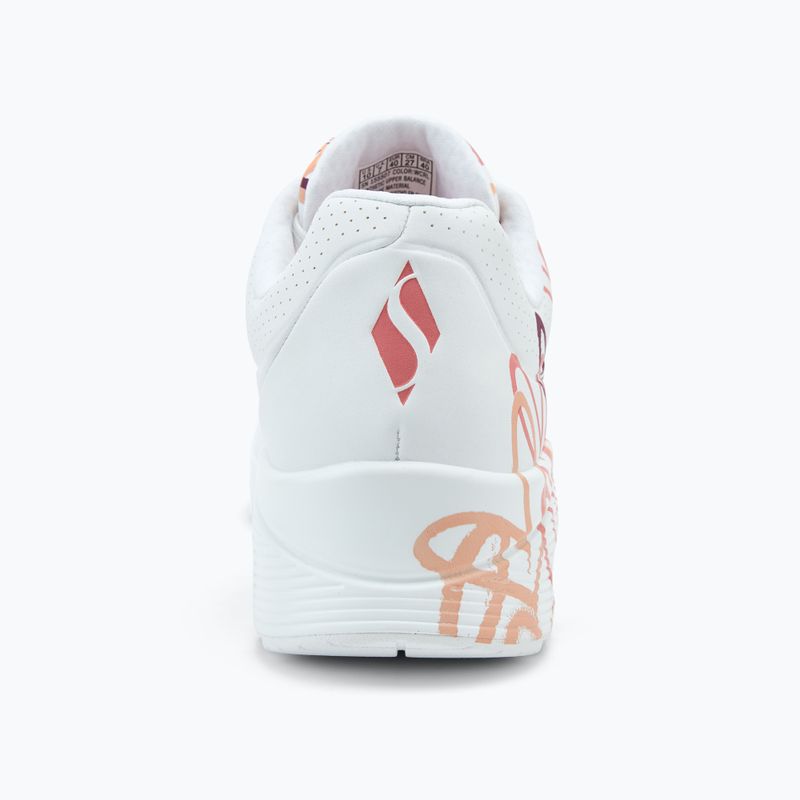 Dámska obuv SKECHERS JGoldcrown Uno Spread The Love white/coral 6