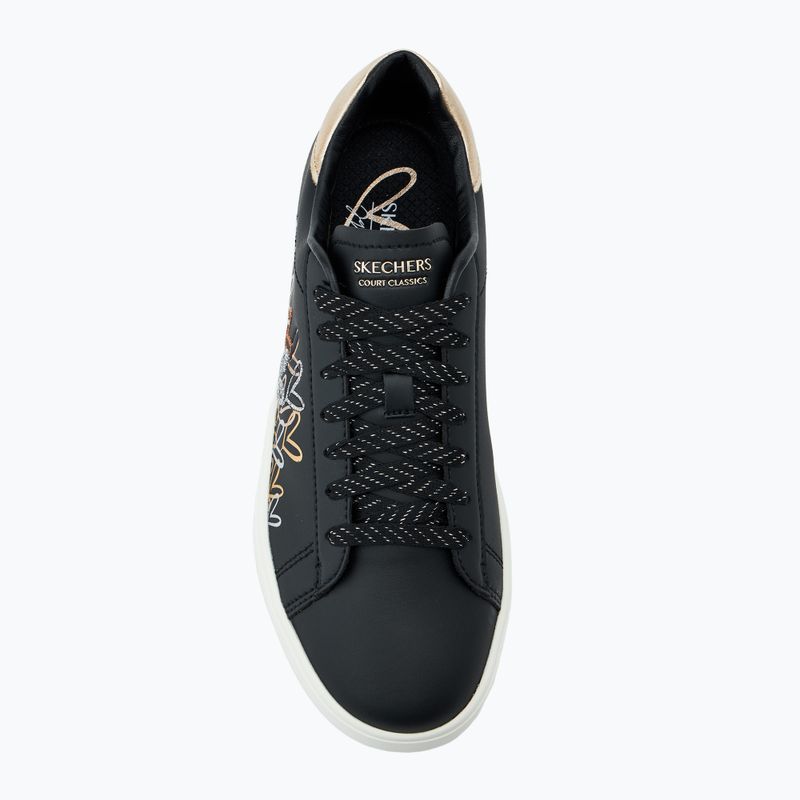 Dámske topánky SKECHERS JGoldcrown Eden LX Gleaming Hearts black/mulitcolor 5
