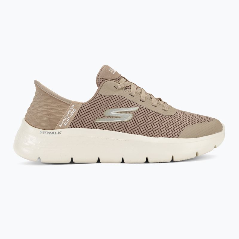Dámske topánky SKECHERS Slip-ins Go Walk Flex Grand Entry taupe/white 2
