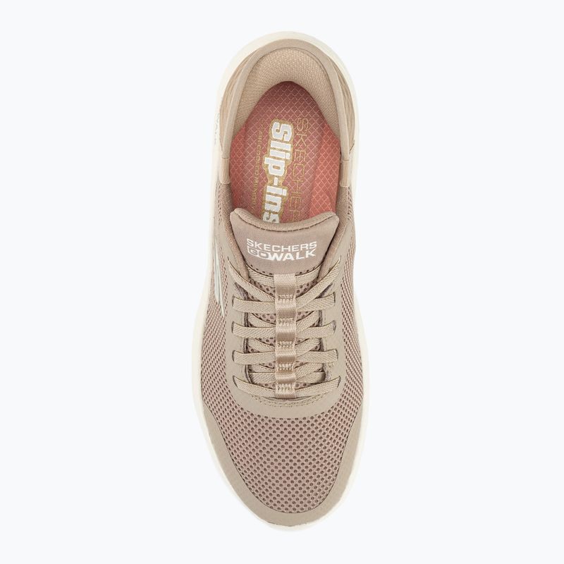 Dámske topánky SKECHERS Slip-ins Go Walk Flex Grand Entry taupe/white 6