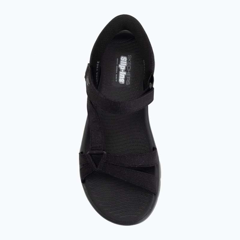 Dámske sandále SKECHERS Go Walk Flex Illuminate black 5