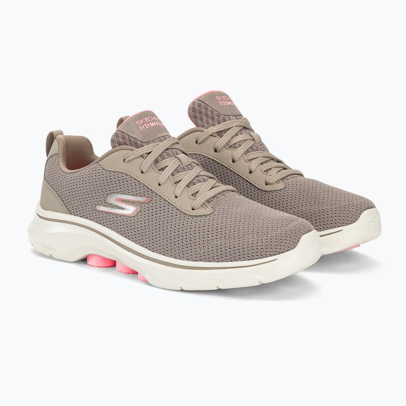 Dámske topánky SKECHERS Go Walk 7 Clear Path taupe/pink 4