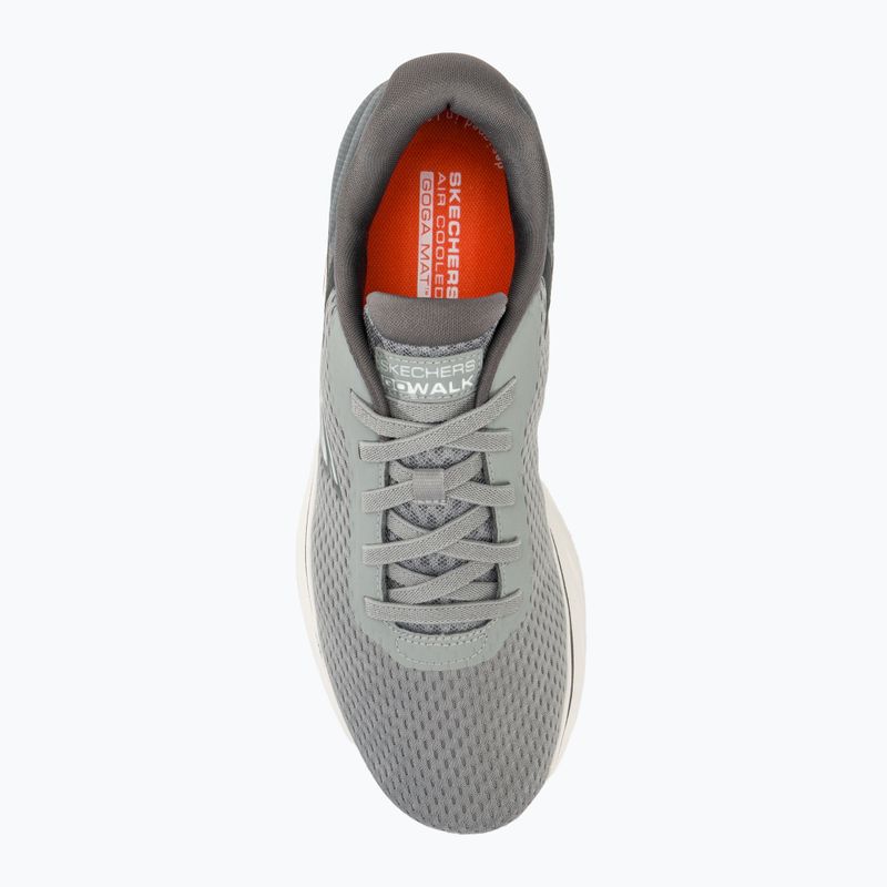 Pánske topánky SKECHERS Go Walk 7 The Construct sivé/biele/oranžové 5
