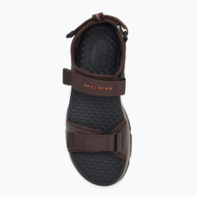 Pánske sandále SKECHERS Tresmen Ryer chocolate 5