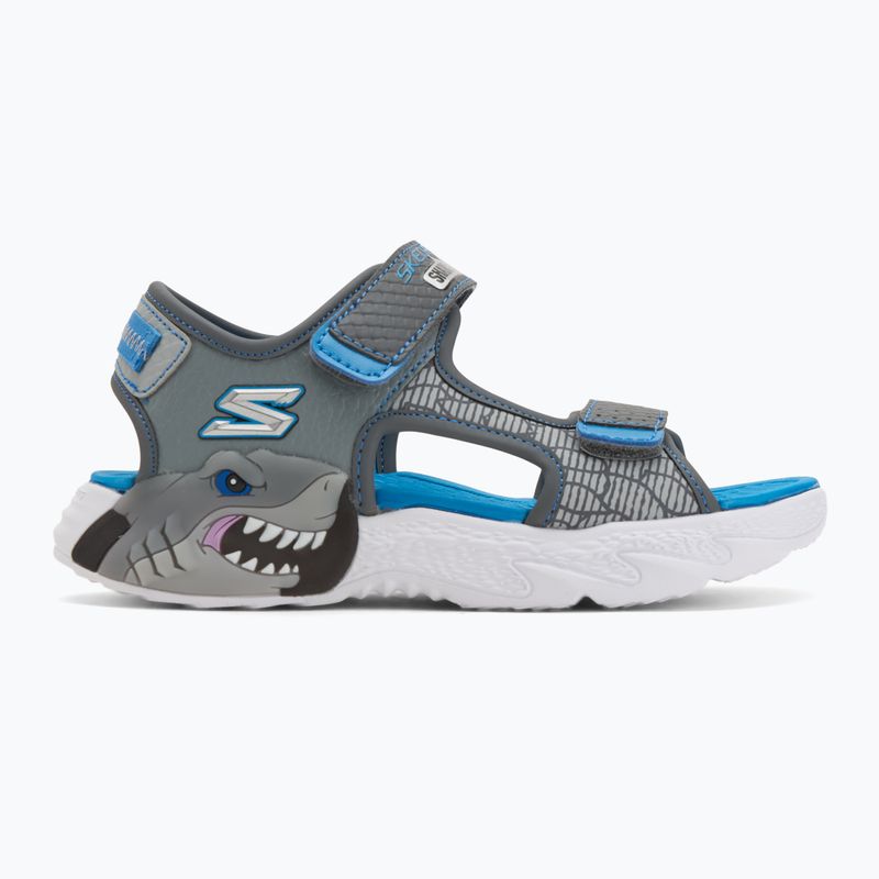Detské sandále SKECHERS S-Lights Creature Splash charcoal/blue 2