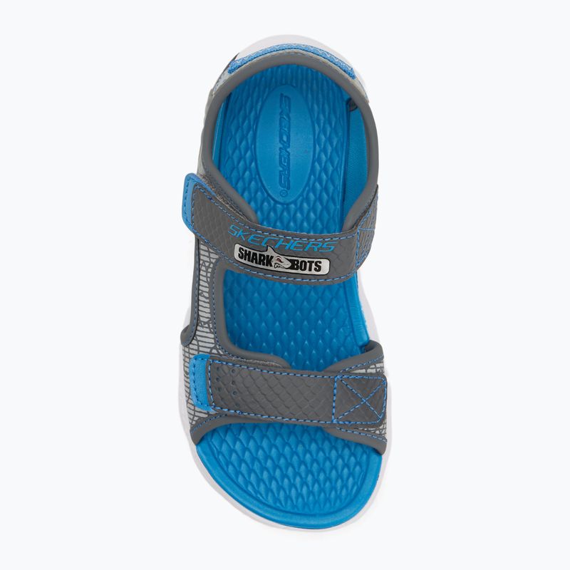 Detské sandále SKECHERS S-Lights Creature Splash charcoal/blue 5