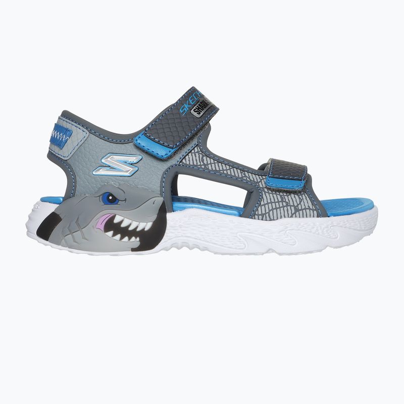Detské sandále SKECHERS S-Lights Creature Splash charcoal/blue