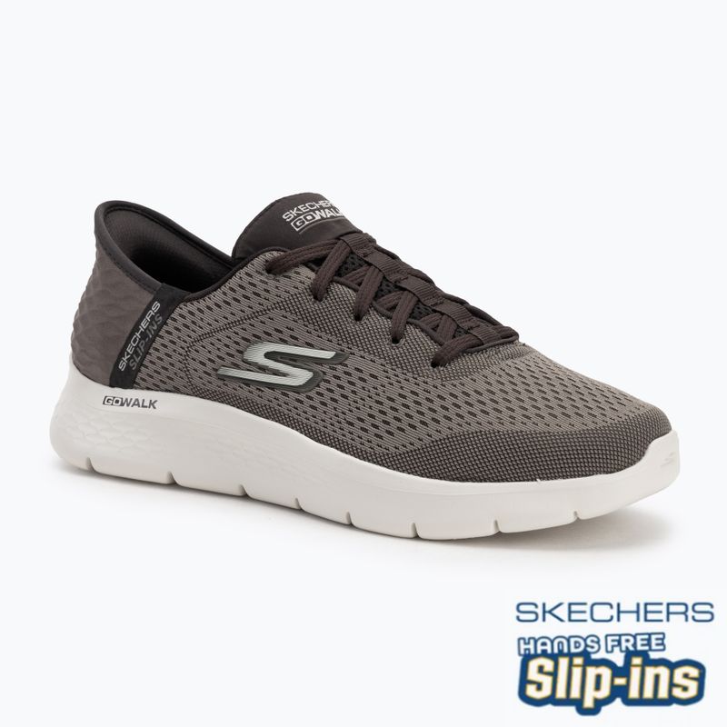 Pánske topánky SKECHERS Slip-ins Go Walk Flex New World brown