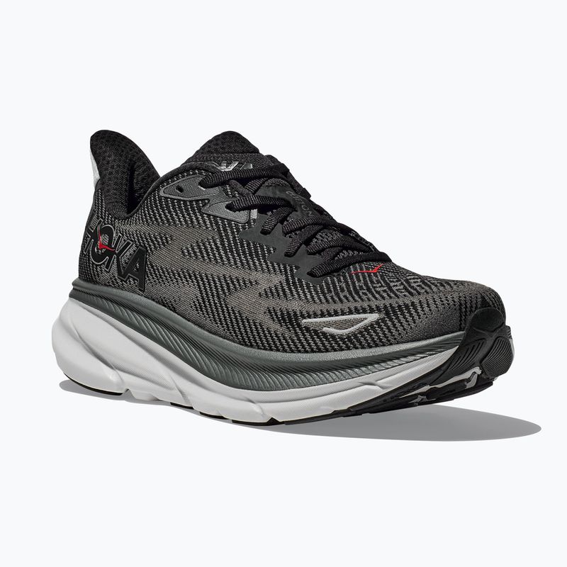 Pánska bežecká obuv HOKA Clifton 9 black/outer orbit
