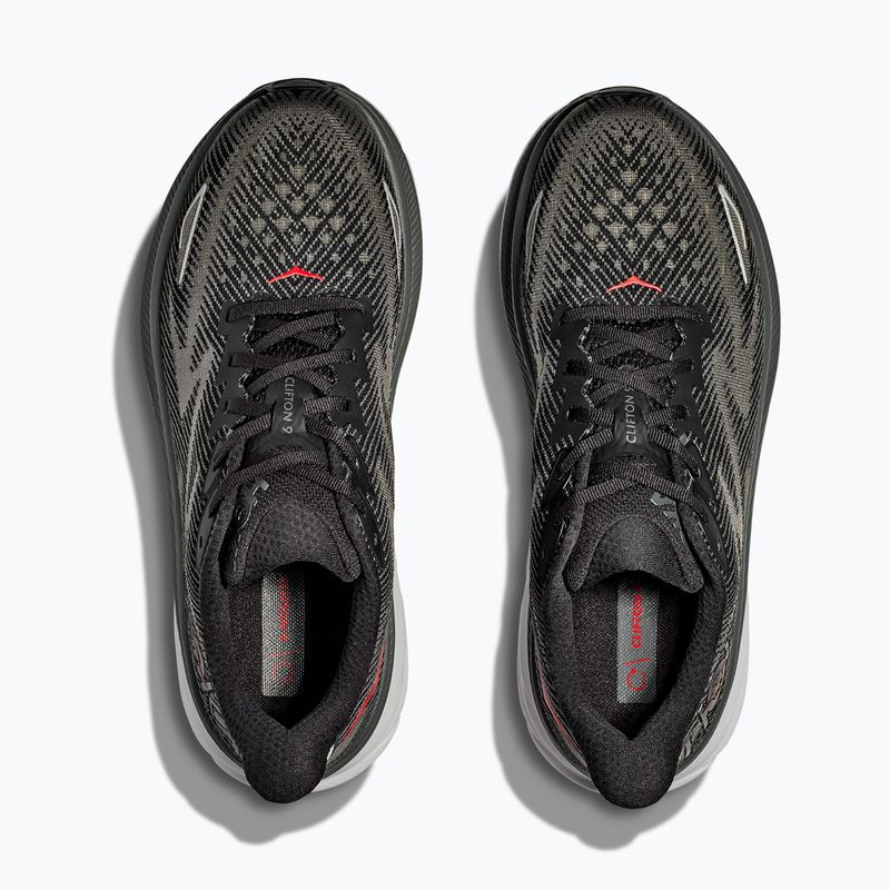 Pánska bežecká obuv HOKA Clifton 9 black/outer orbit 8