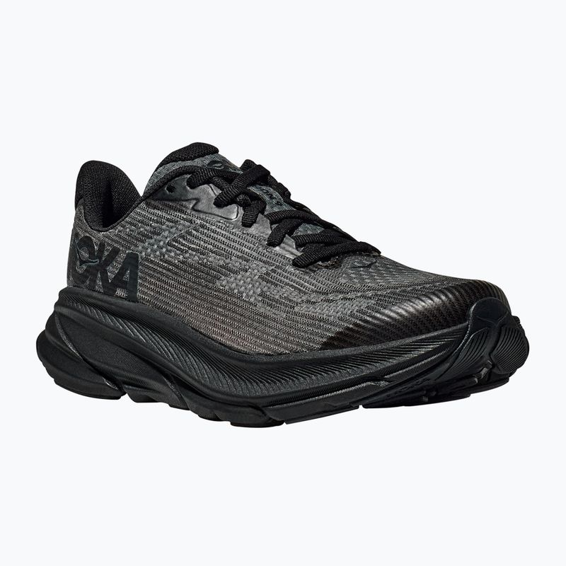 Detská bežecká obuv HOKA Clifton 9 black/carbon black 8