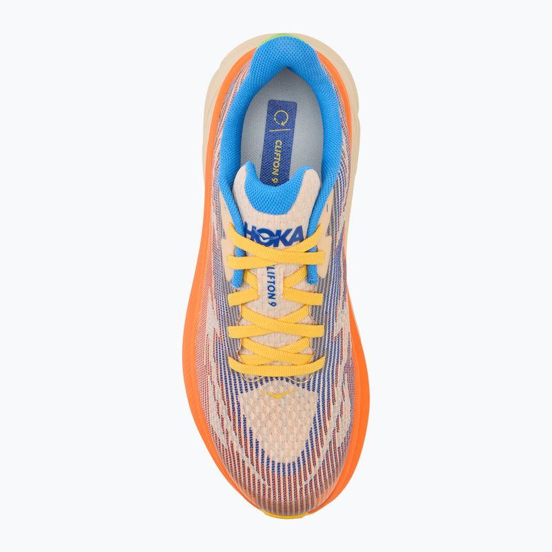 Detská bežecká obuv HOKA Clifton 9 ultramarine/electric tangerine 5