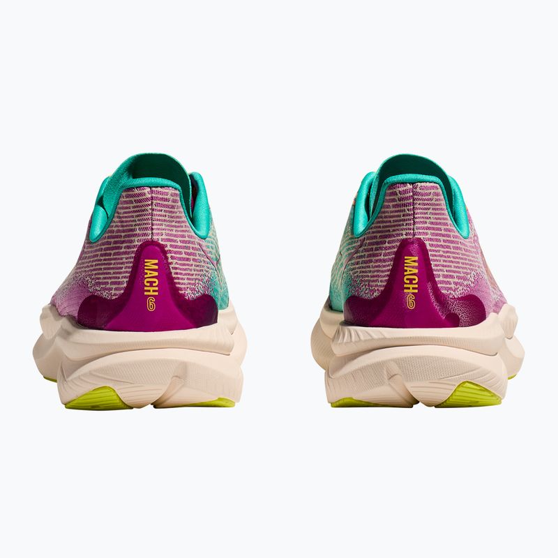 Detská bežecká obuv HOKA Mach 6 fuchsia/electric aqua 11