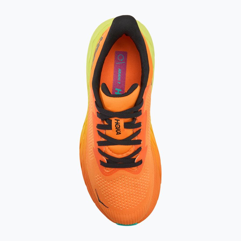 Dámska bežecká obuv HOKA Arahi 7 electric tangerine/black 5