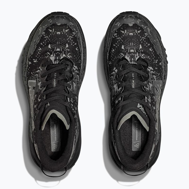 Dámske bežecké topánky HOKA Speedgoat 6 GTX Wide black/black 10